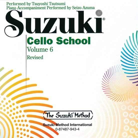 Suzuki Cello School, Volume 6 CD, Performed by Tsuyoshi Tsutsumi