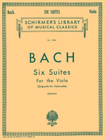  Bach, 6 Suites for Solo Cello Arranged for Viola