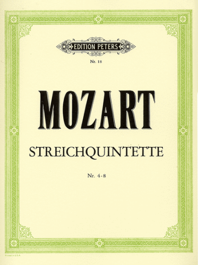 Mozart String Quintets, 4-8