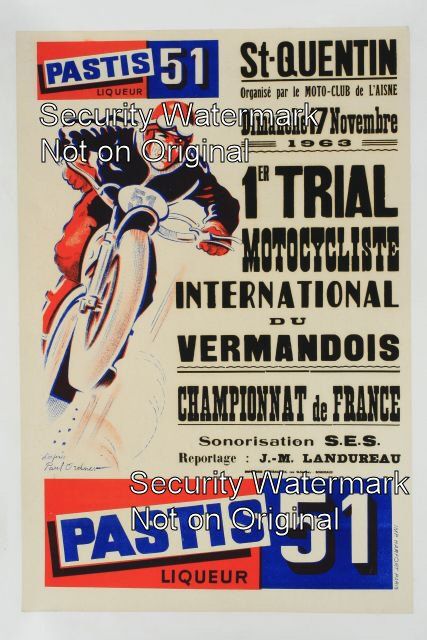 Pastis 51 - Premier Trial Motocycliste