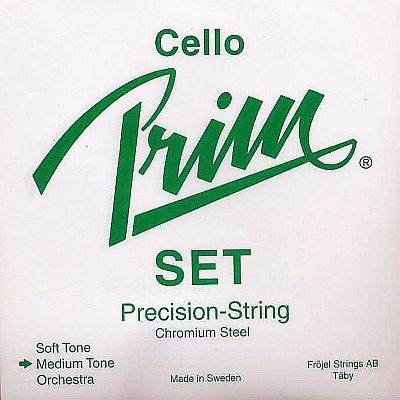 Prim 4/4 Cello Set, steel, medium