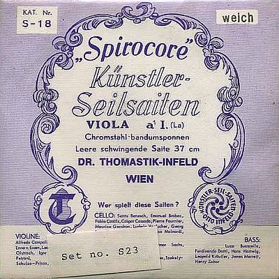 Spirocore Viola Set chrome/steel, weich