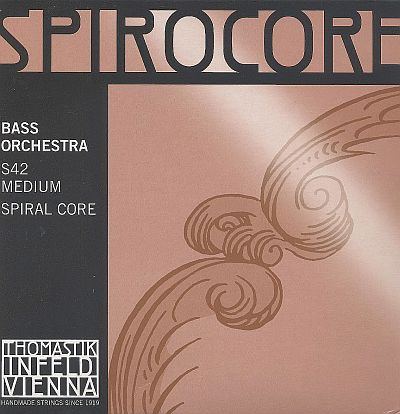 Spirocore 3/4 Bass Set, chrome/steel, medium