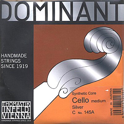 Dominant 4/4 Cello C, silver/perlon, medium