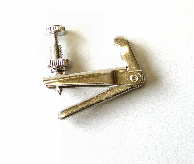 Post type tuner, 4/4-3/4 violin, chrome