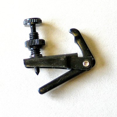 Post type tuner, violin, black, for synthetic and gut strings